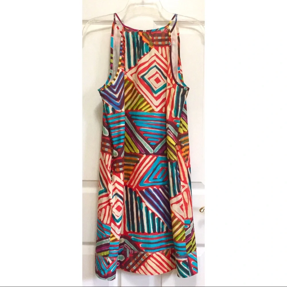 NWT J. Crew Geo Brush Stroke Sundress